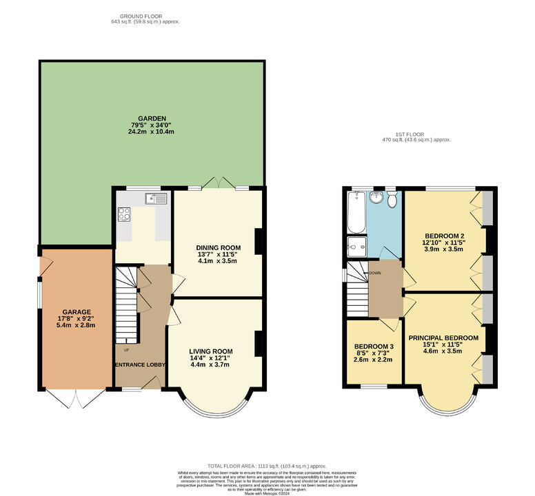 3 bed end of terrace house for sale in Beddington Lane, Croydon - Property floorplan