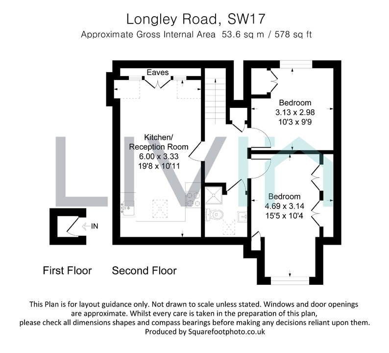 2 bed apartment for sale in Longley Road, London - Property floorplan