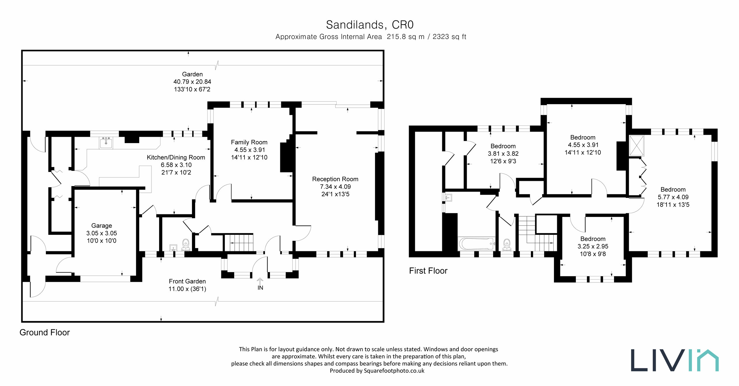 4 bed detached house for sale in Sandilands, Croydon - Property floorplan