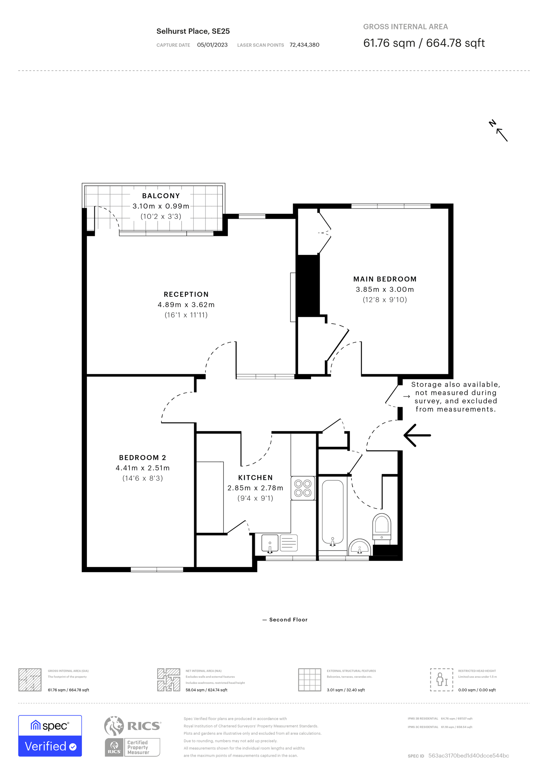 2 bed apartment for sale in Selhurst Place, London - Property floorplan