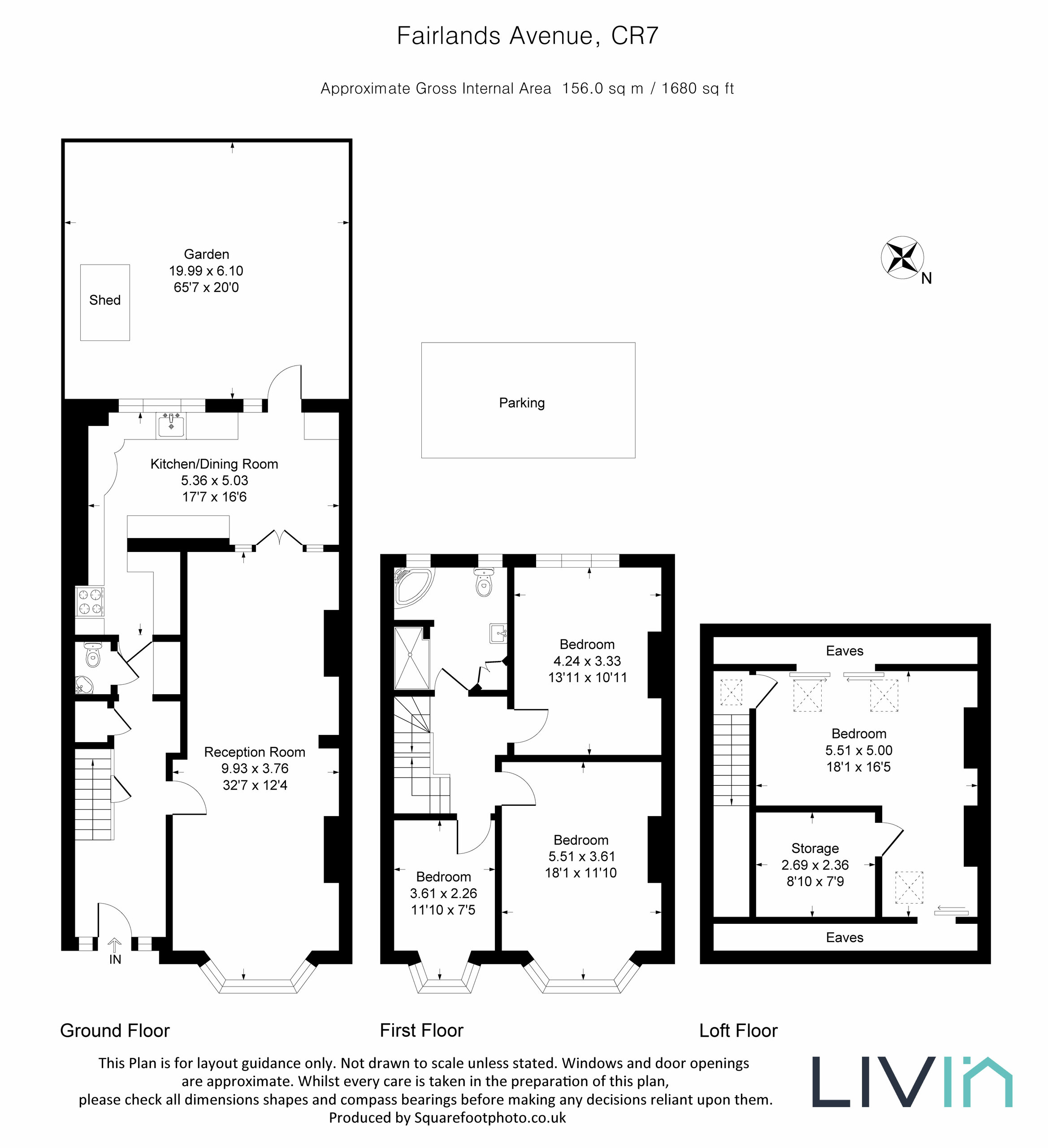 4 bed terraced house for sale in Fairlands Avenue, Thornton Heath - Property floorplan