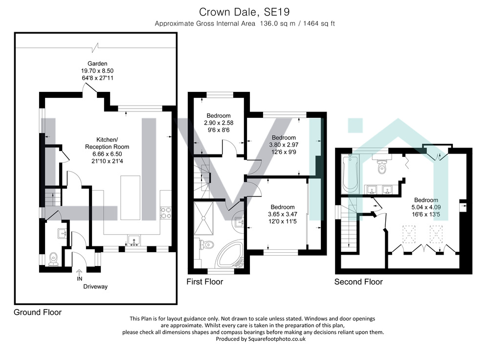 4 bed terraced house for sale in Crown Dale, London - Property floorplan