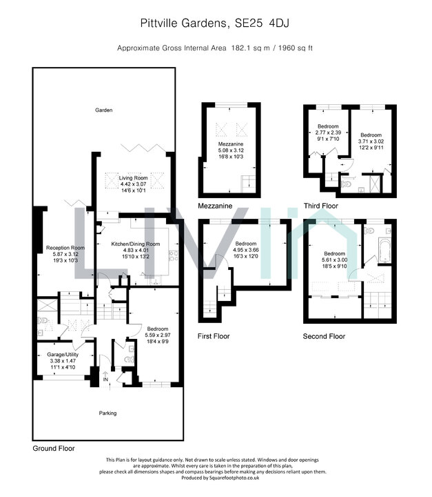 5 bed end of terrace house to rent in Pittville Gardens, London - Property floorplan