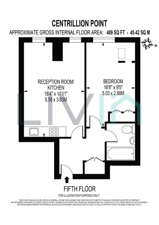 1 bed apartment to rent in Masons Avenue, Croydon - Property floorplan