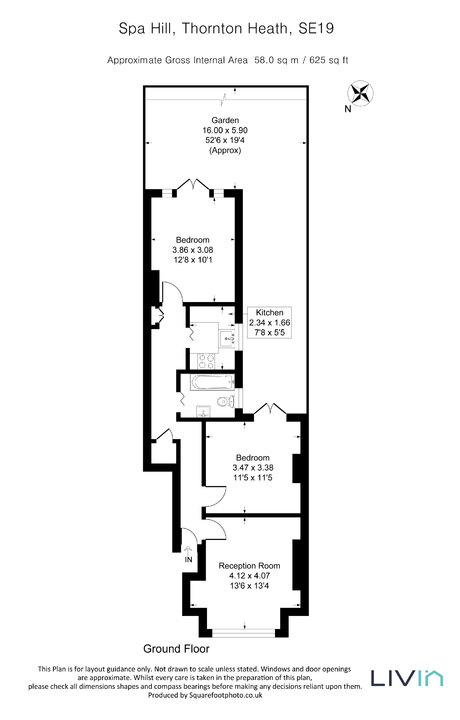 2 bed apartment for sale in Crystal Palace Parade, Crystal Palace - Property floorplan