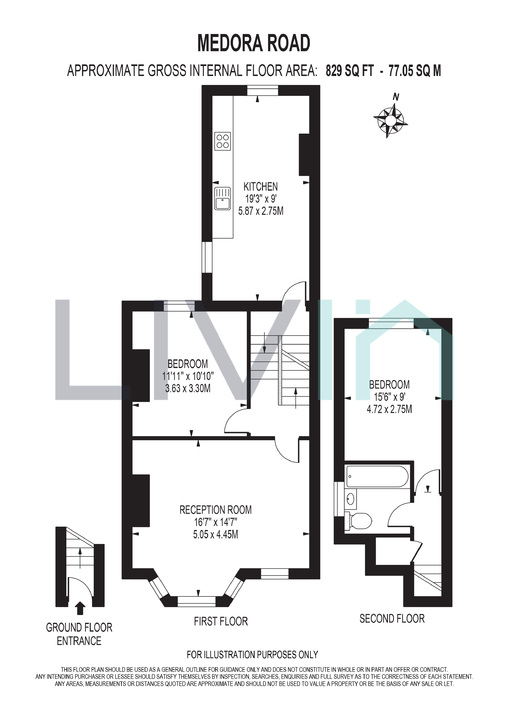 2 bed apartment for sale in Medora Road, London - Property floorplan