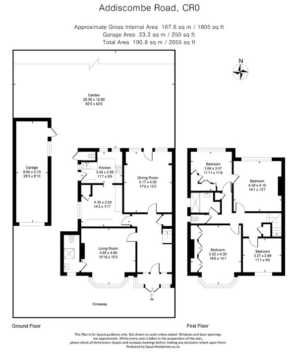 4 bed semi-detached house for sale in Addiscombe Road, Croydon - Property floorplan