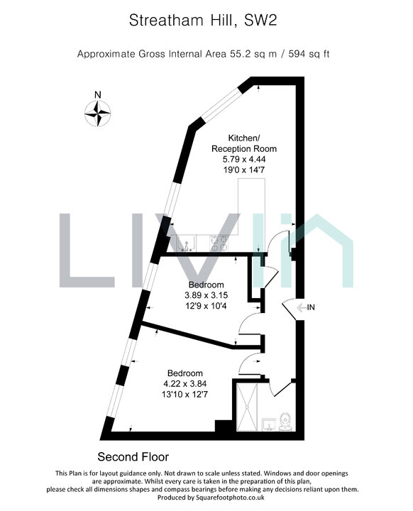 2 bed apartment for sale in Streatham Hill, London - Property floorplan