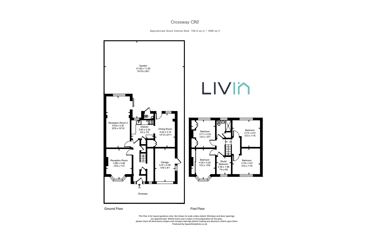 5 bed semi-detached house for sale in Crossways, South Croydon - Property floorplan