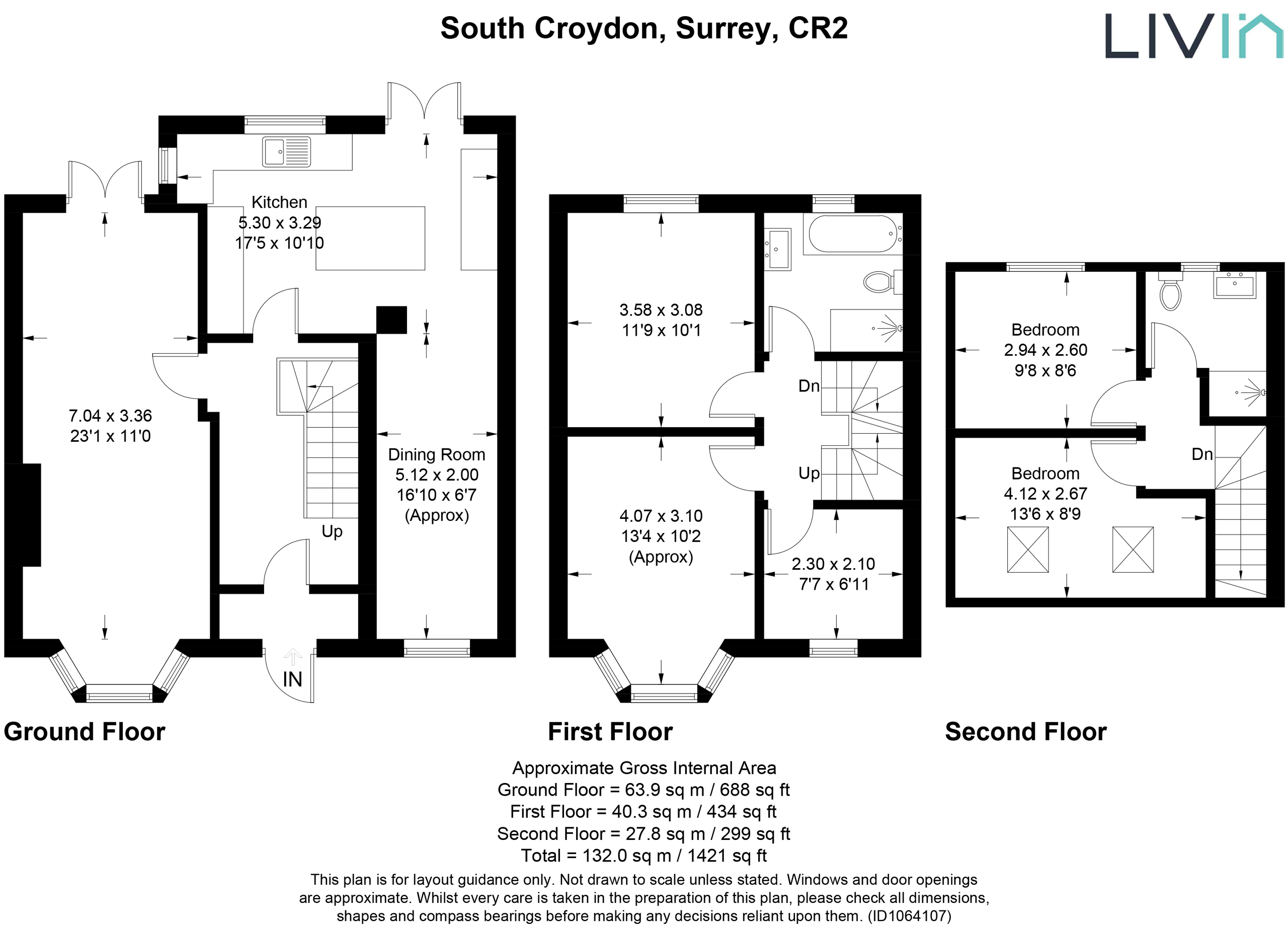 5 bed semi-detached house for sale in Ellesmere Drive, Sanderstead - Property floorplan