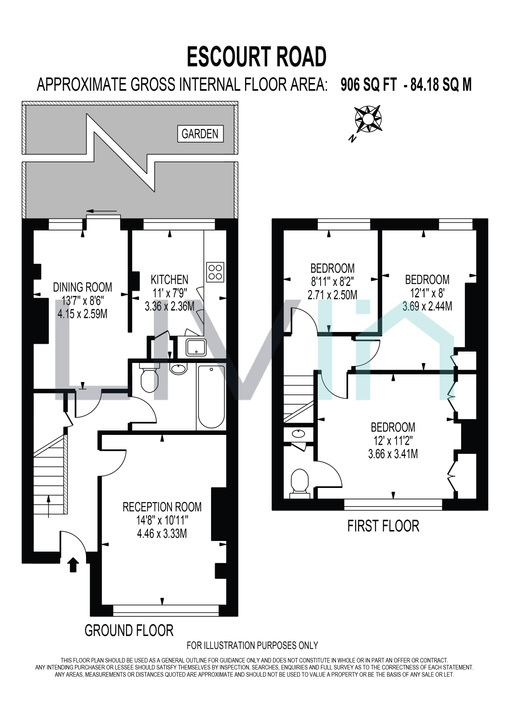 3 bed end of terrace house to rent in Estcourt Road, London - Property floorplan