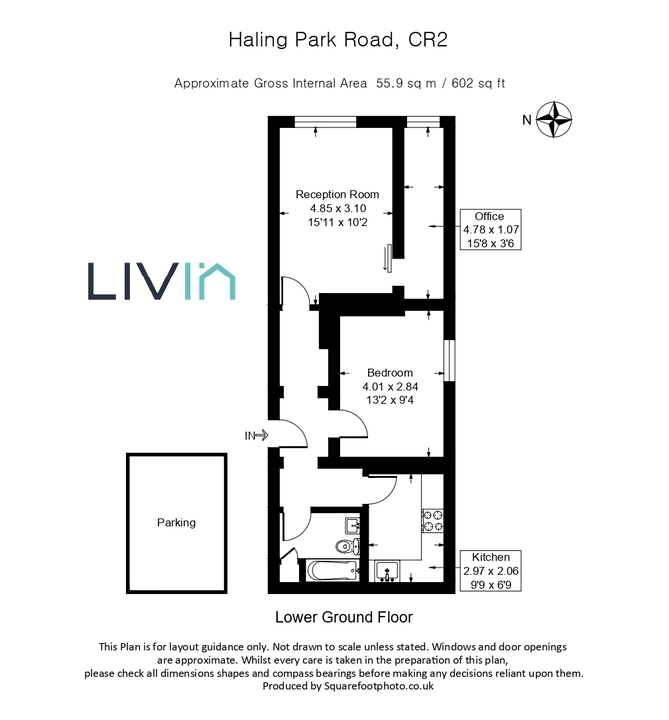 1 bed apartment for sale in Haling Court, South Croydon - Property floorplan