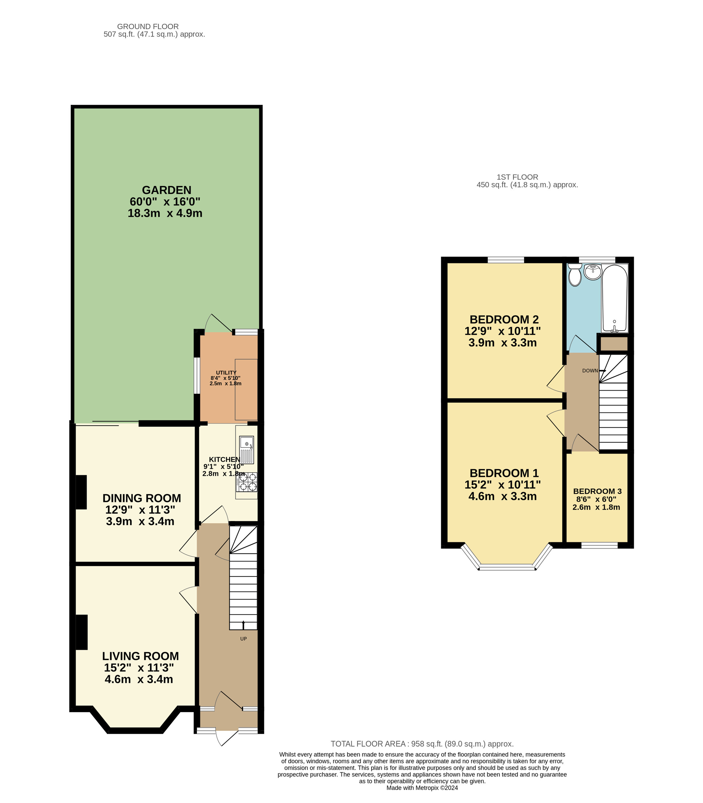 3 bed house for sale in Wiltshire Road, Thornton Heath - Property floorplan