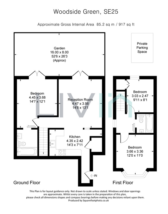 3 bed apartment for sale in South Norwood, London - Property floorplan