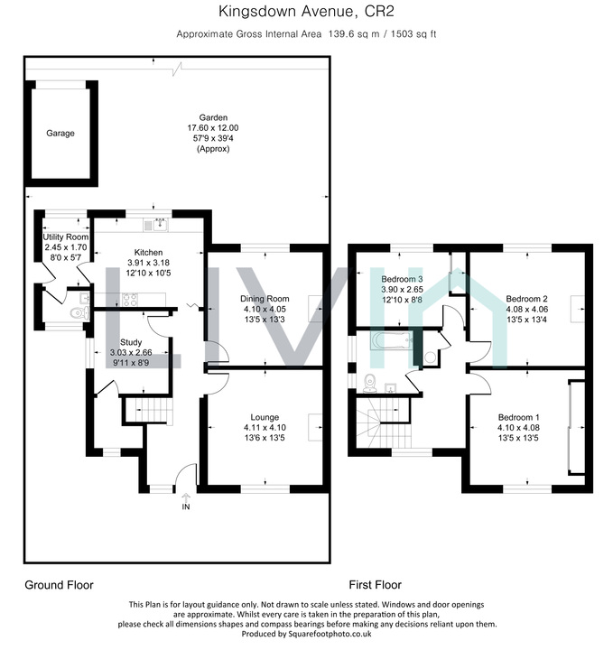 3 bed house for sale in Kingsdown Avenue, South Croydon - Property floorplan