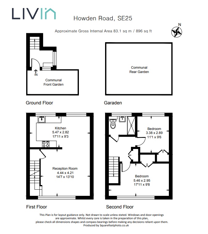 2 bed maisonette for sale in Howden Court, London - Property floorplan