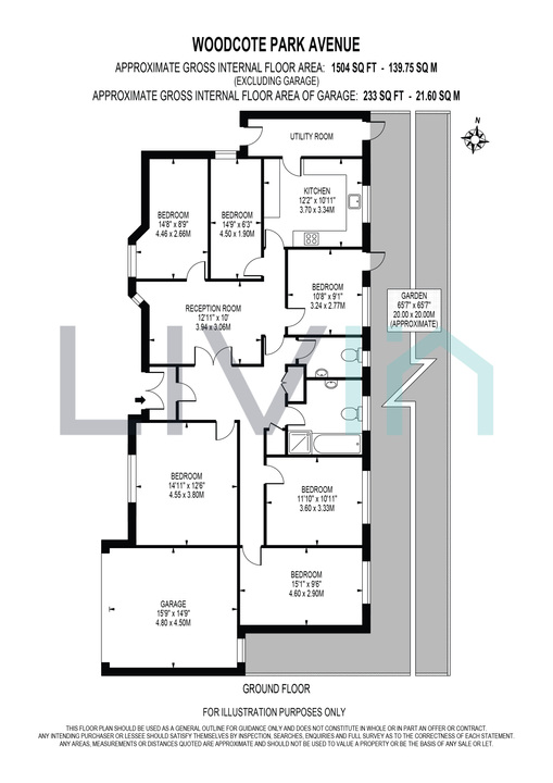 5 bed bungalow for sale in Woodcote Park Avenue, Purley - Property floorplan