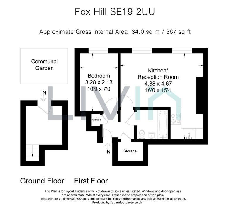 1 bed apartment for sale in Fox Hill, London - Property floorplan