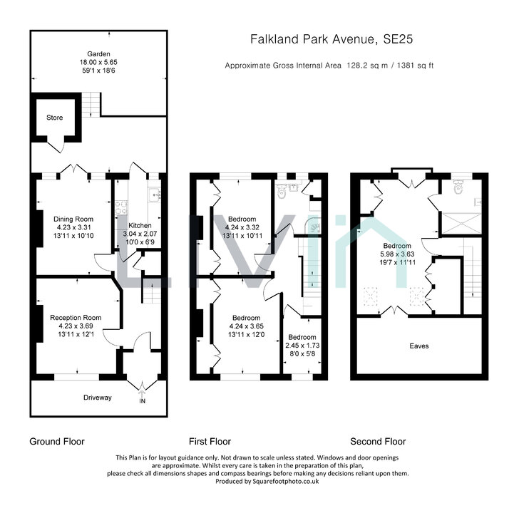 4 bed terraced house for sale in Falkland Park Avenue, London - Property floorplan