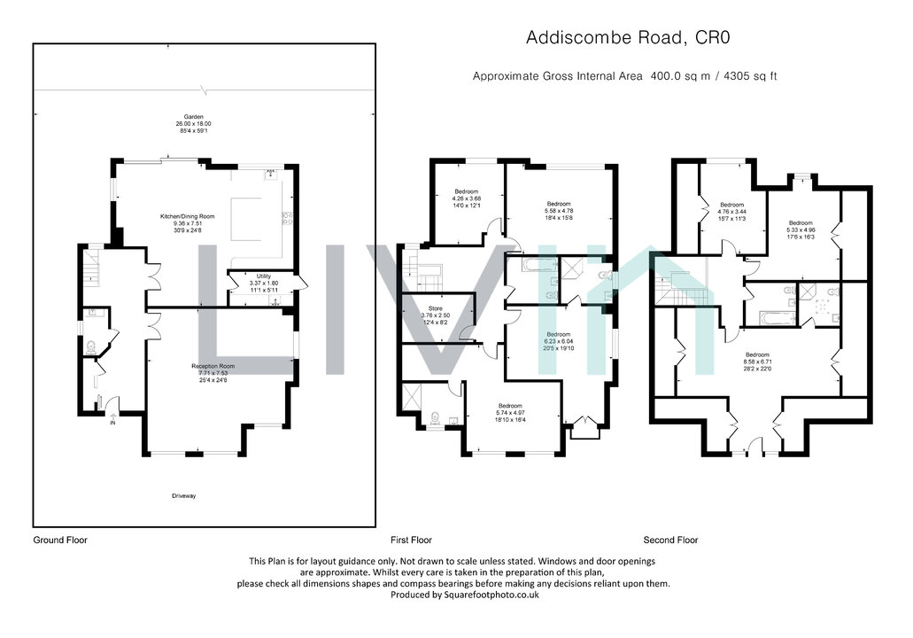 7 bed detached house for sale in Addiscombe Road, Croydon - Property floorplan