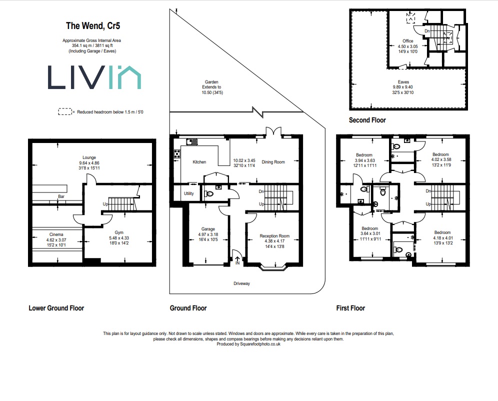 4 bed detached house for sale in The Wend, Coulsdon - Property floorplan