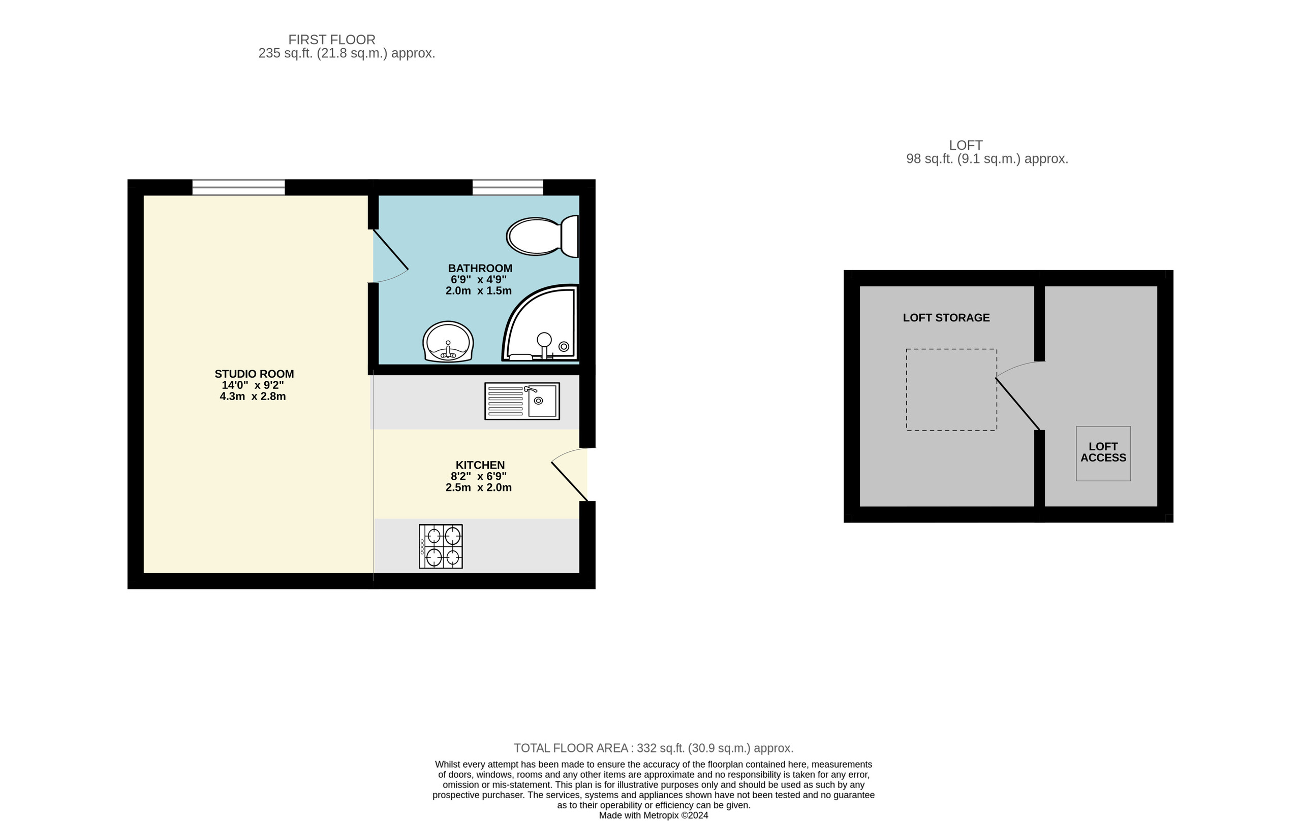 Apartment for sale in Borough Hill, Croydon - Property floorplan