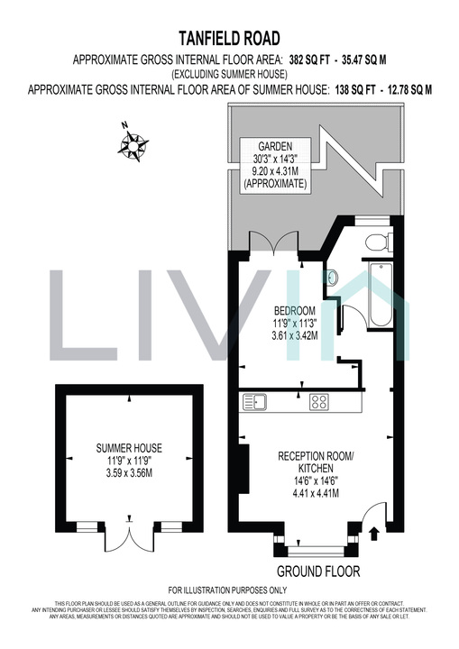1 bed apartment for sale in Tanfield Road, Croydon - Property floorplan