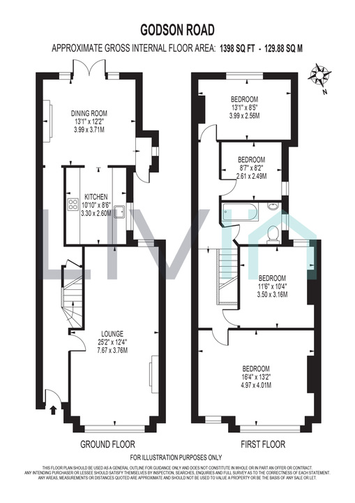 4 bed semi-detached house for sale in Godson Road, Croydon - Property floorplan