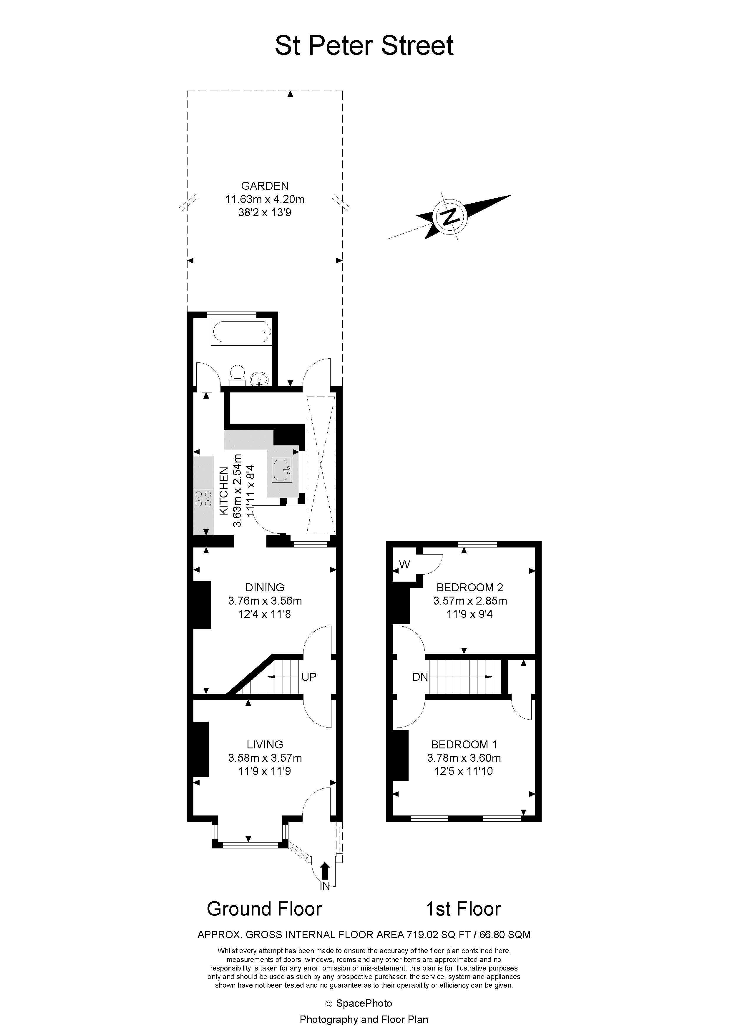 2 bed house to rent in St. Peters Street, South Croydon - Property Floorplan