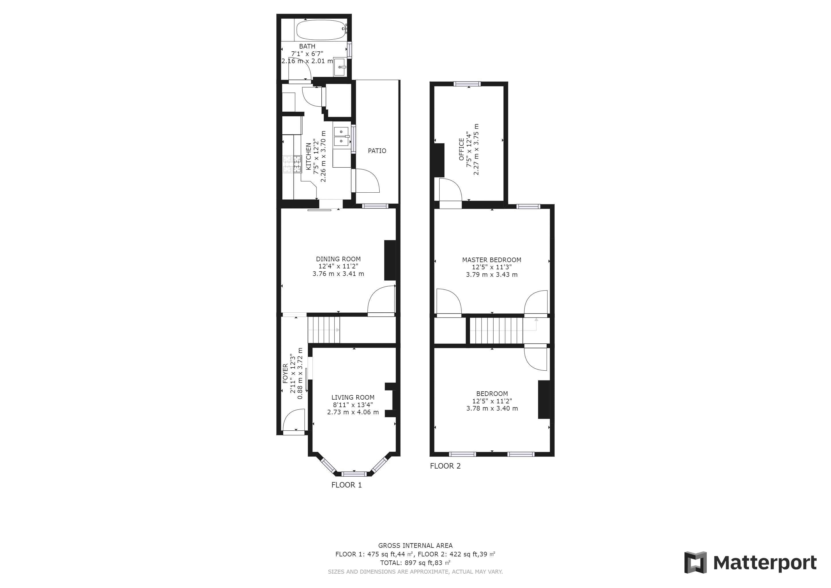 3 bed house for sale in Alpha Road, Croydon - Property Floorplan
