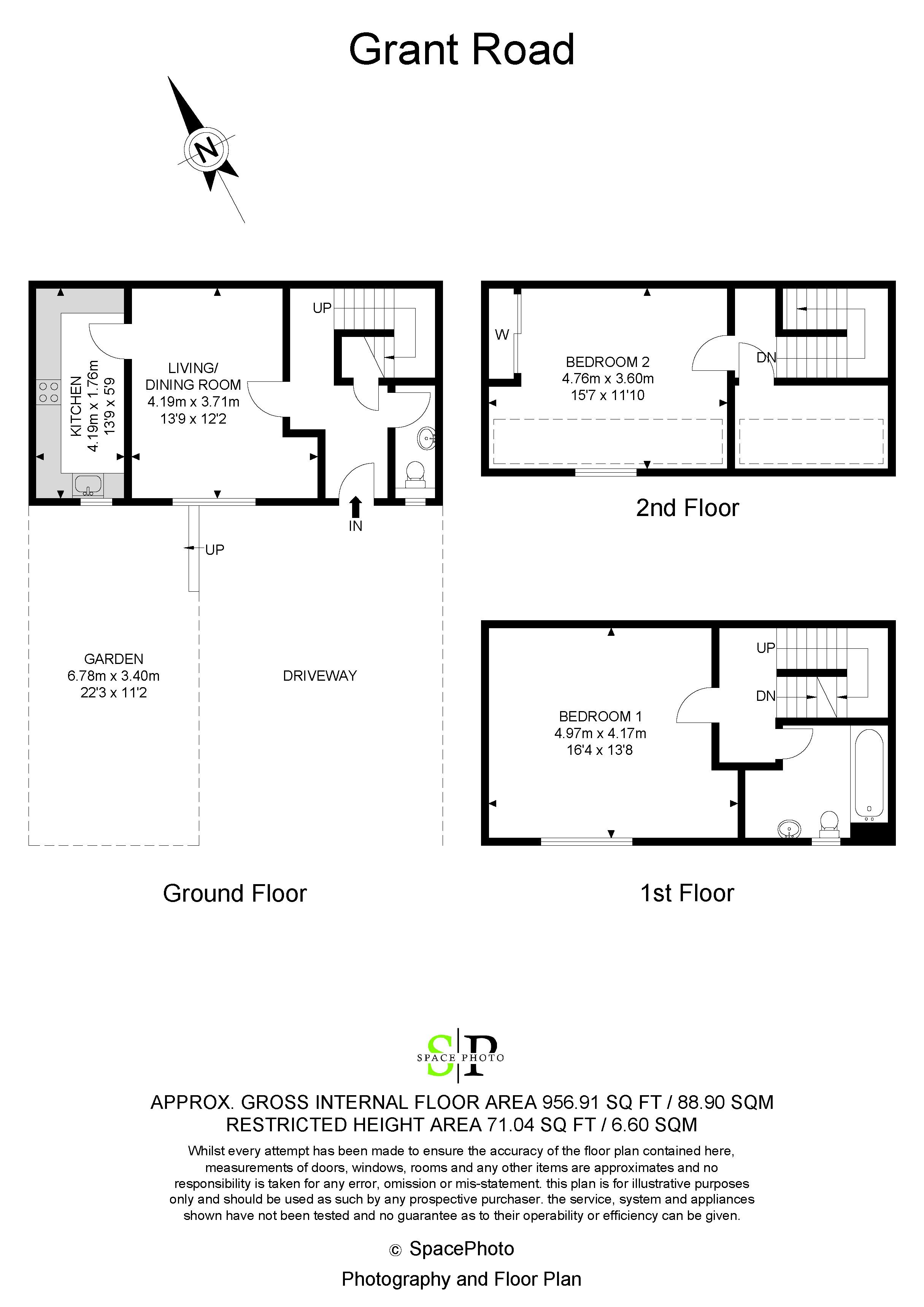 2 bed house for sale in Grant Road, Croydon - Property Floorplan