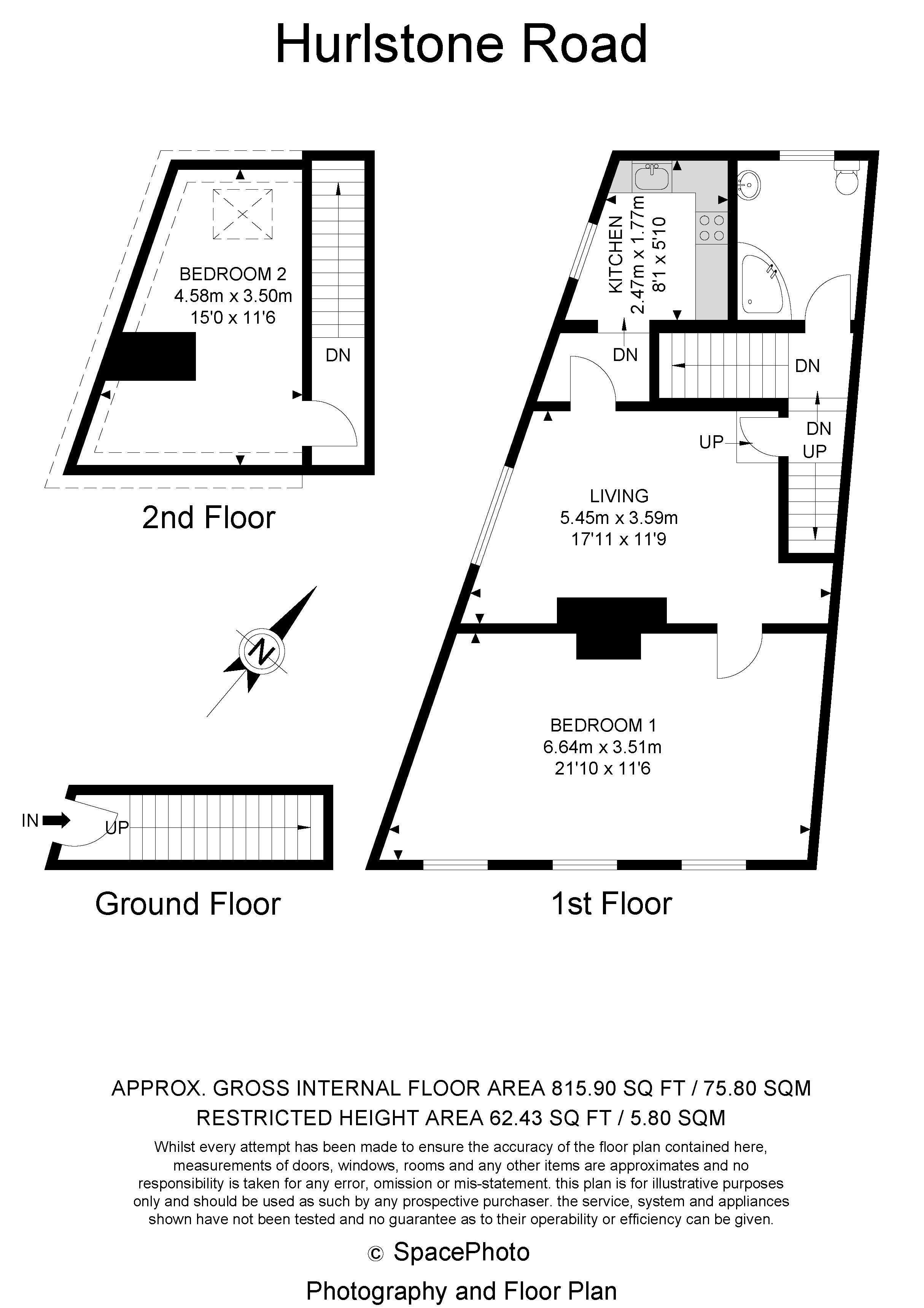 2 bed apartment for sale in Hurlstone Road, London - Property Floorplan