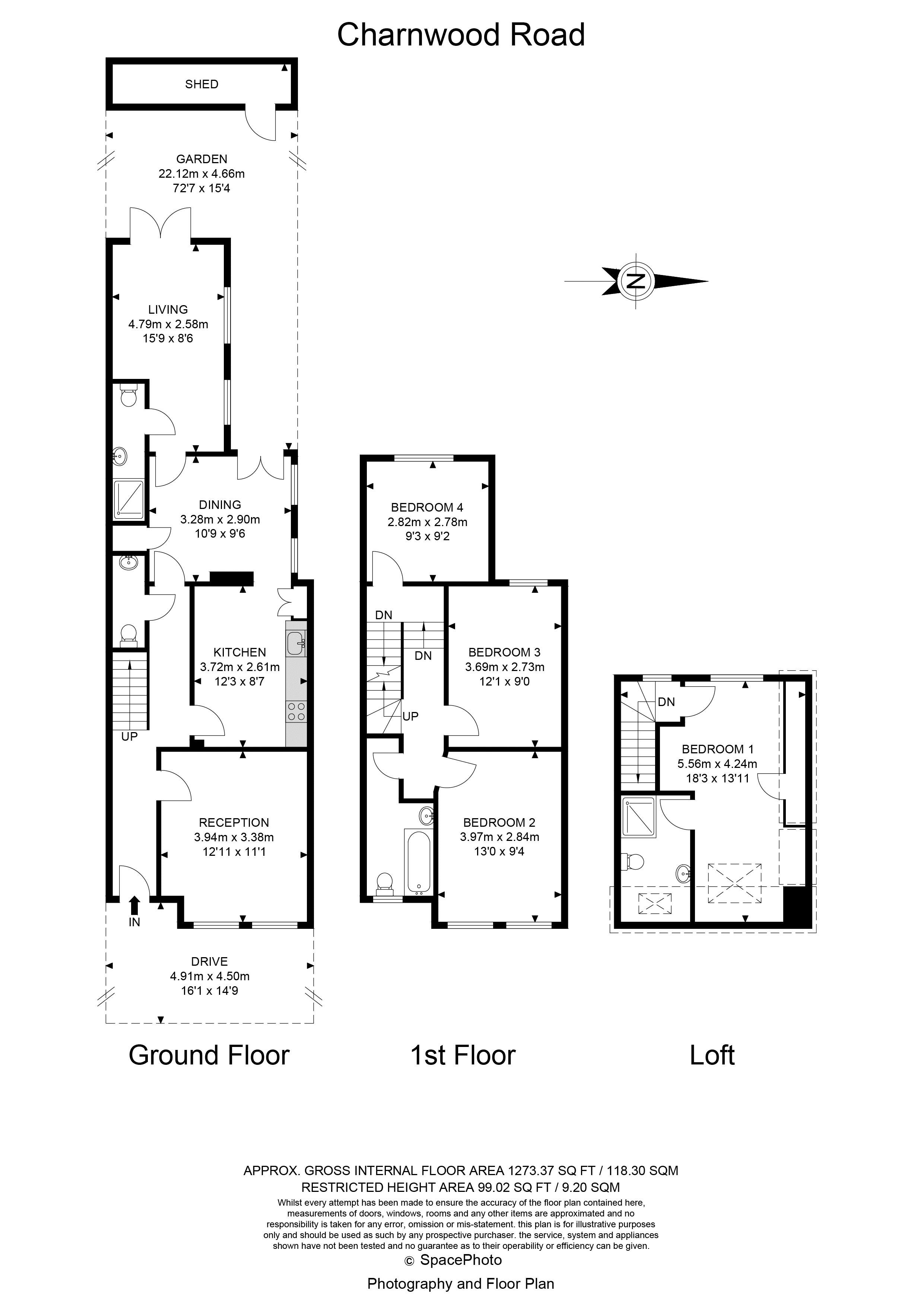 5 bed house for sale in Charnwood Road, London - Property Floorplan