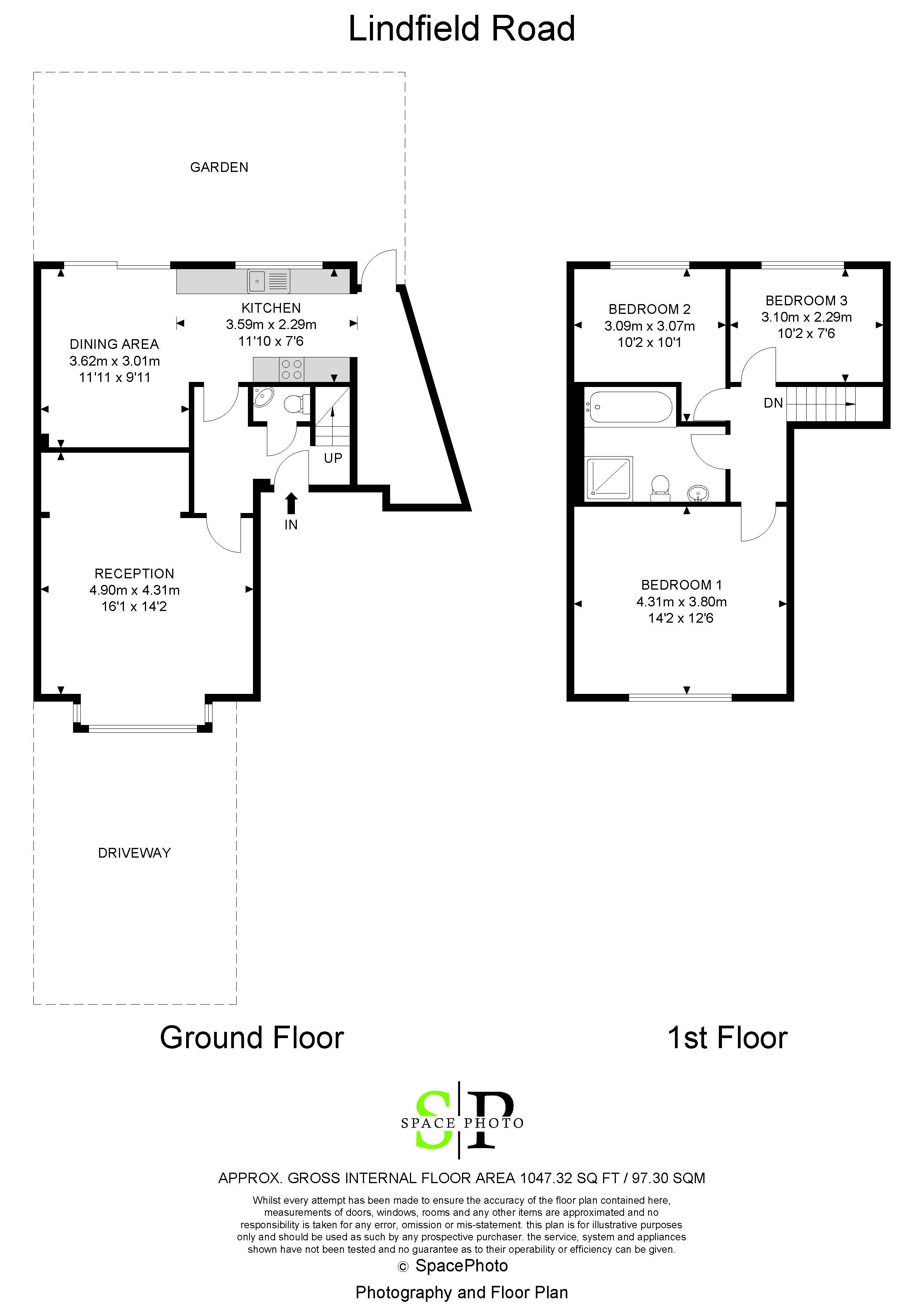 3 bed house for sale in Lindfield Road, Croydon - Property Floorplan