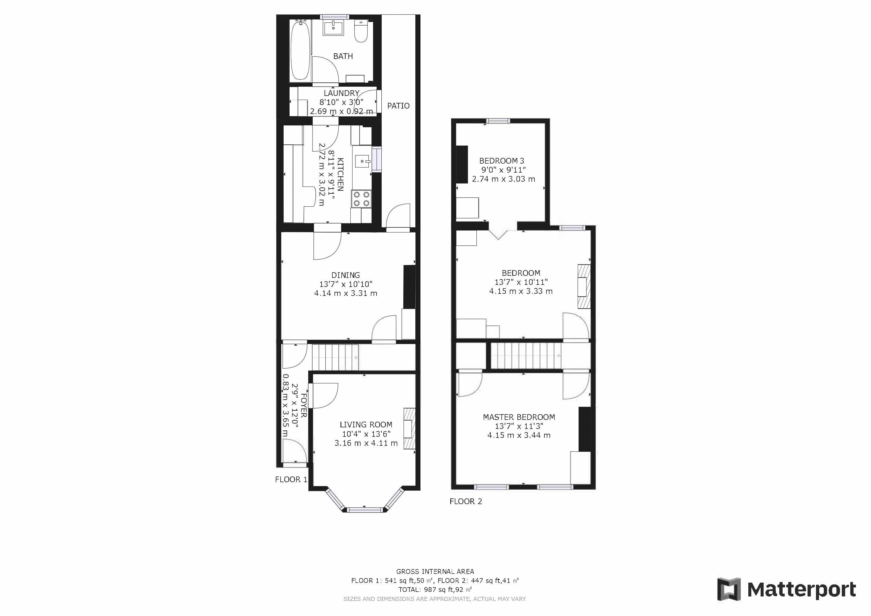 3 bed house for sale in Dominion Road, Croydon - Property Floorplan