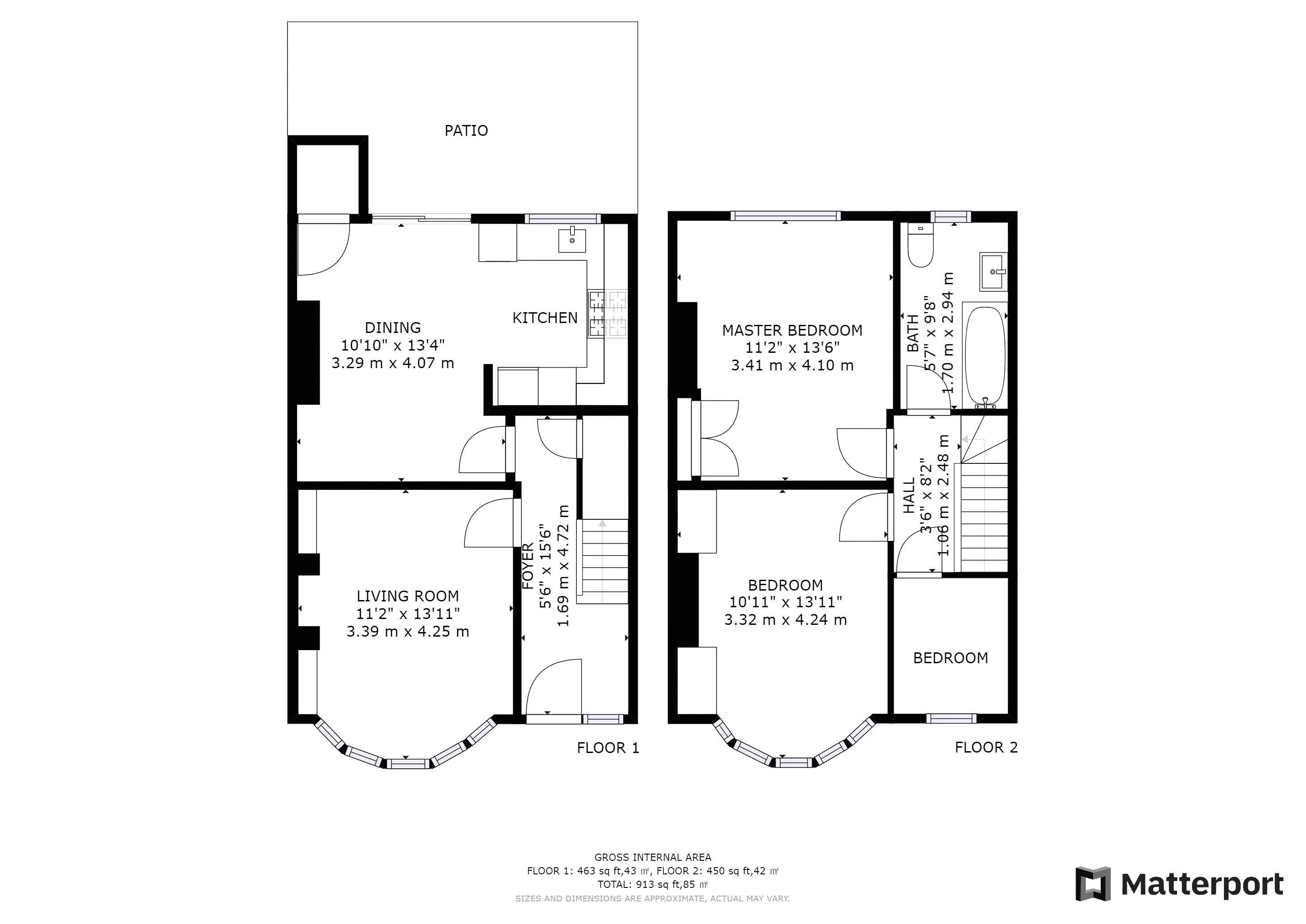 3 bed house for sale in Wydehurst Road, Croydon - Property Floorplan