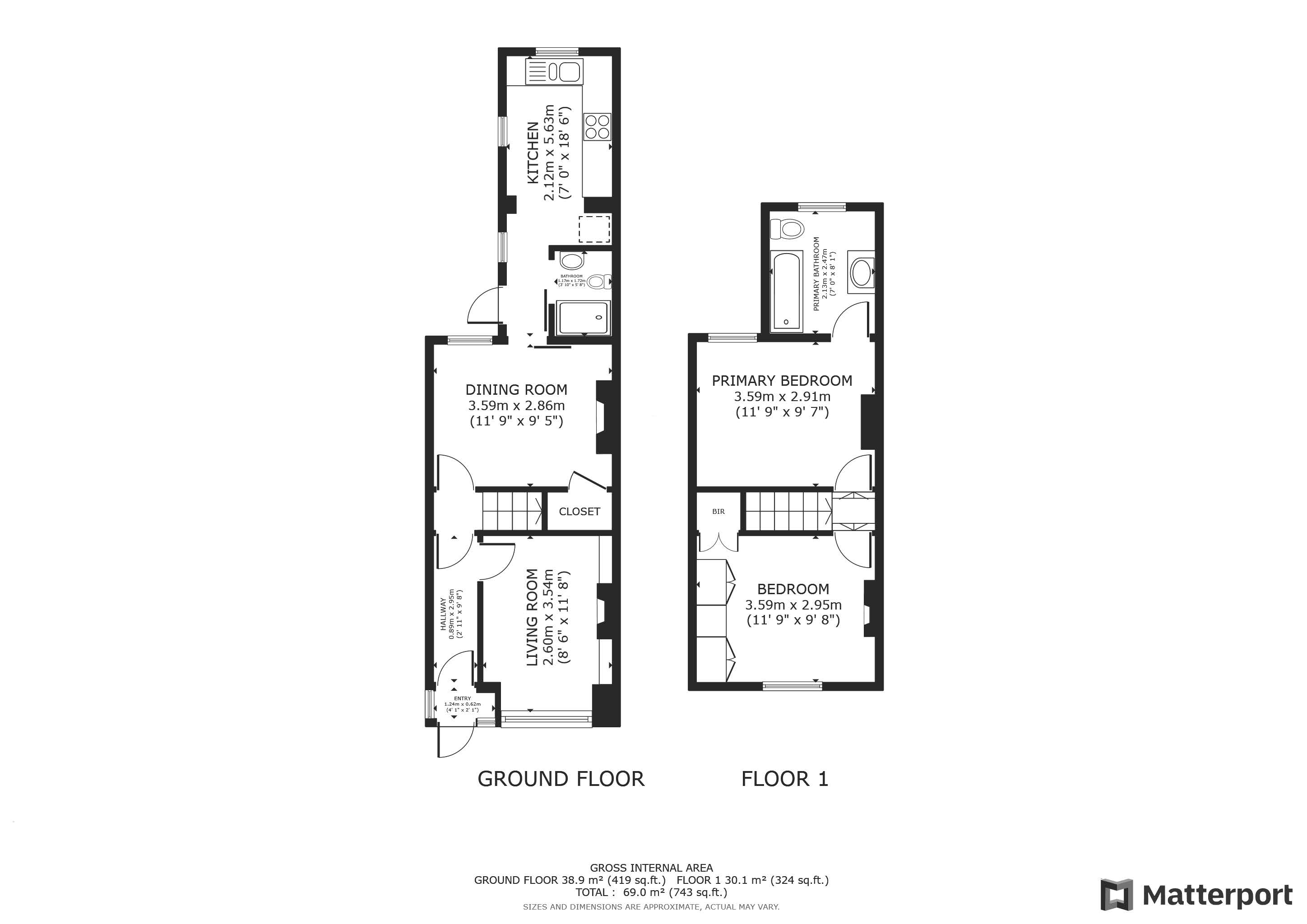 2 bed house for sale in Cranmer Road, Croydon - Property Floorplan