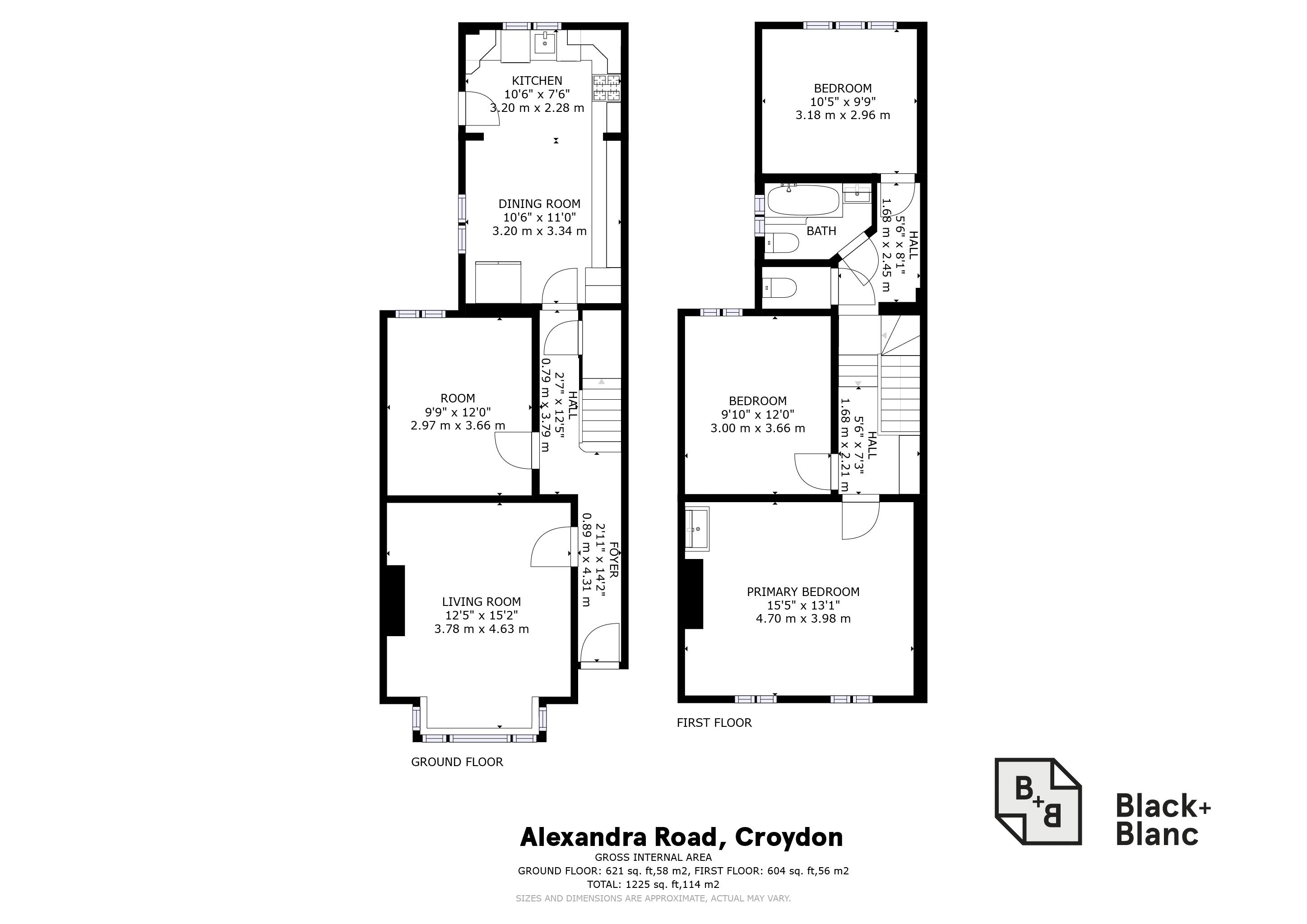 3 bed house for sale in Alexandra Road, Croydon - Property Floorplan