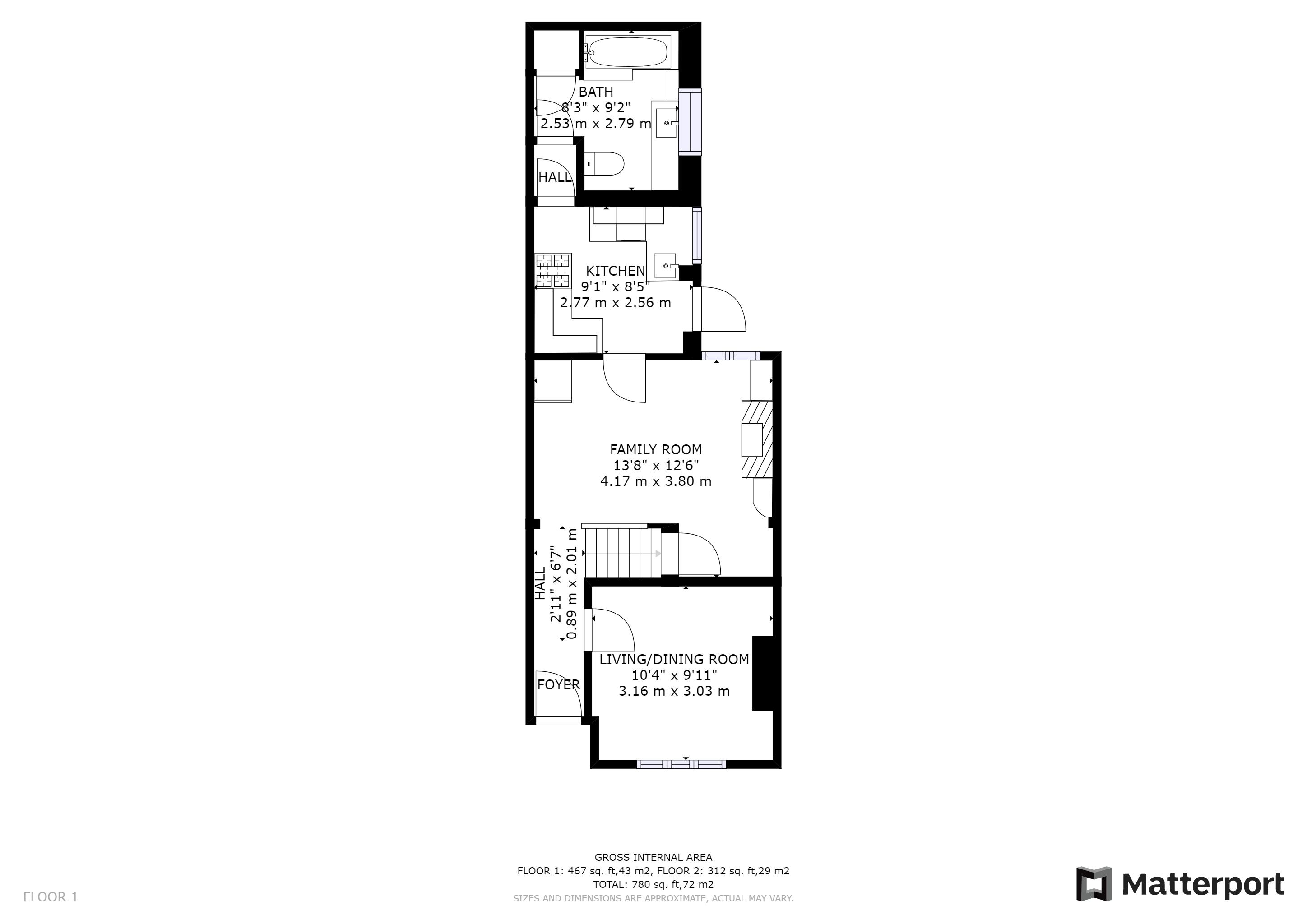 2 bed house to rent in Woburn Avenue, Purley - Property Floorplan