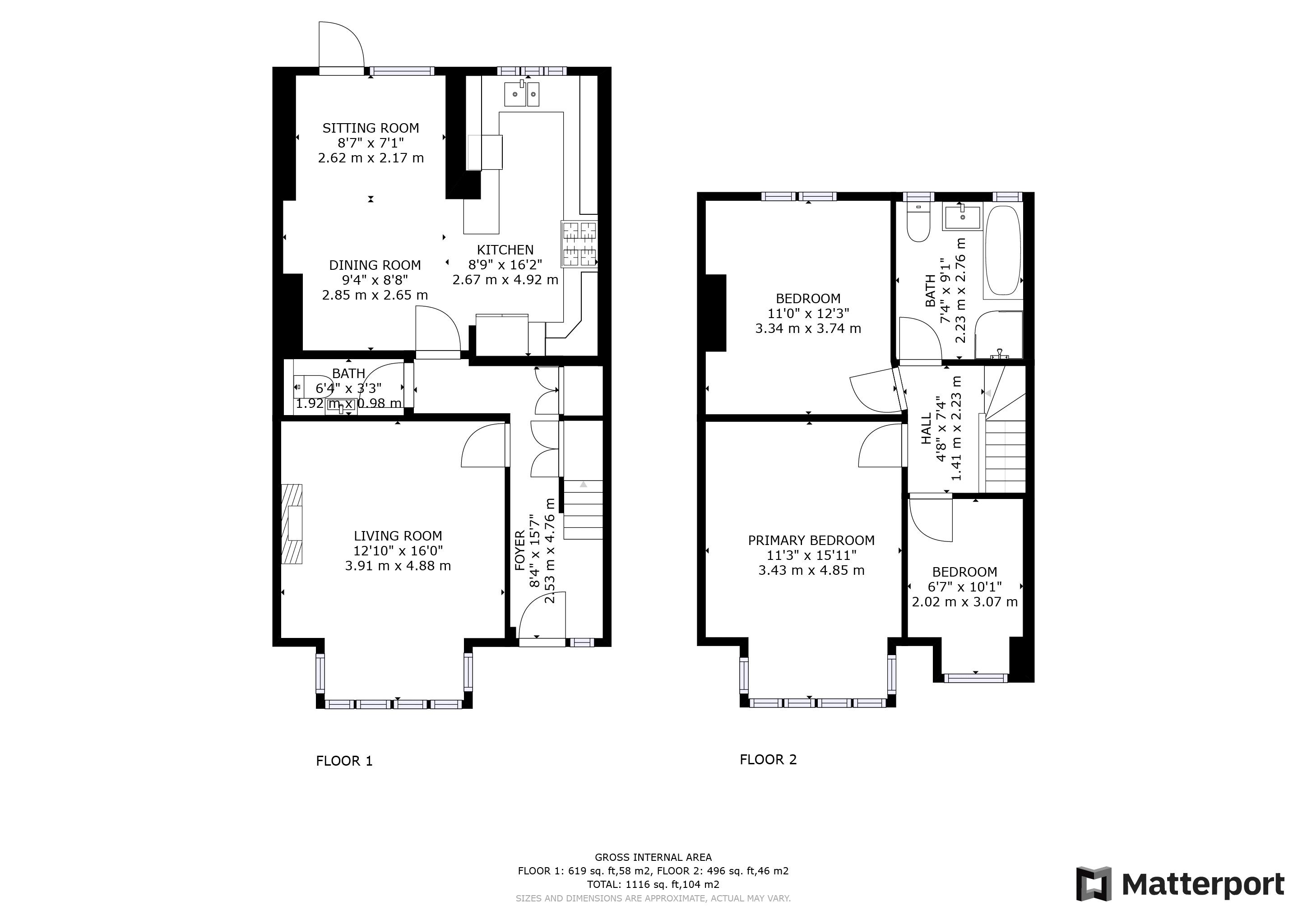 3 bed house for sale in Alderton Road, Croydon - Property Floorplan
