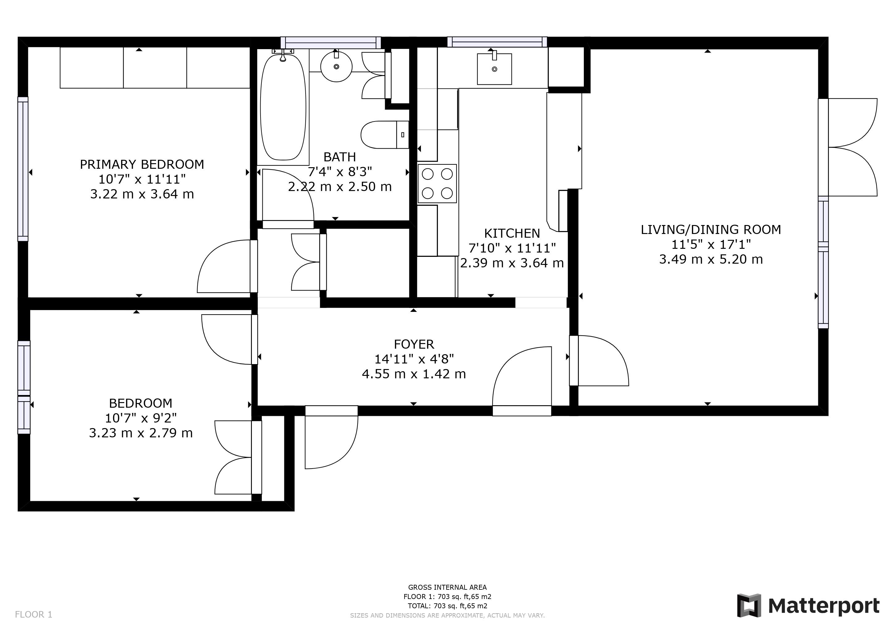 2 bed apartment for sale in Canning Road, Croydon - Property Floorplan