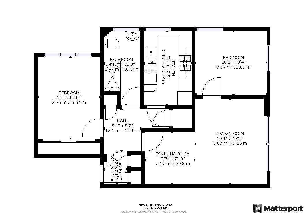 2 bed apartment for sale in The Priory, Epsom Road - Property Floorplan