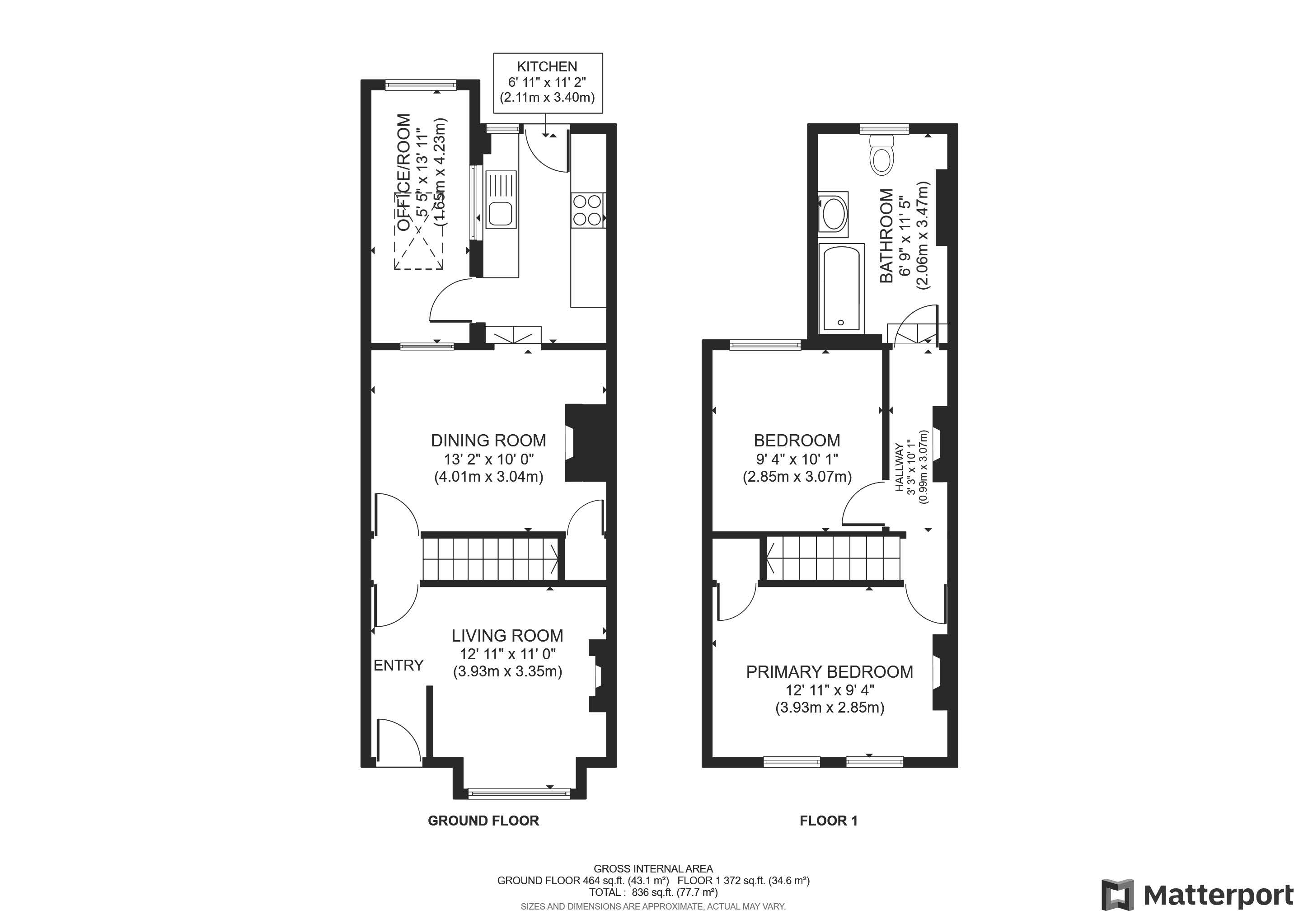 2 bed house for sale in Church Road, Croydon - Property Floorplan