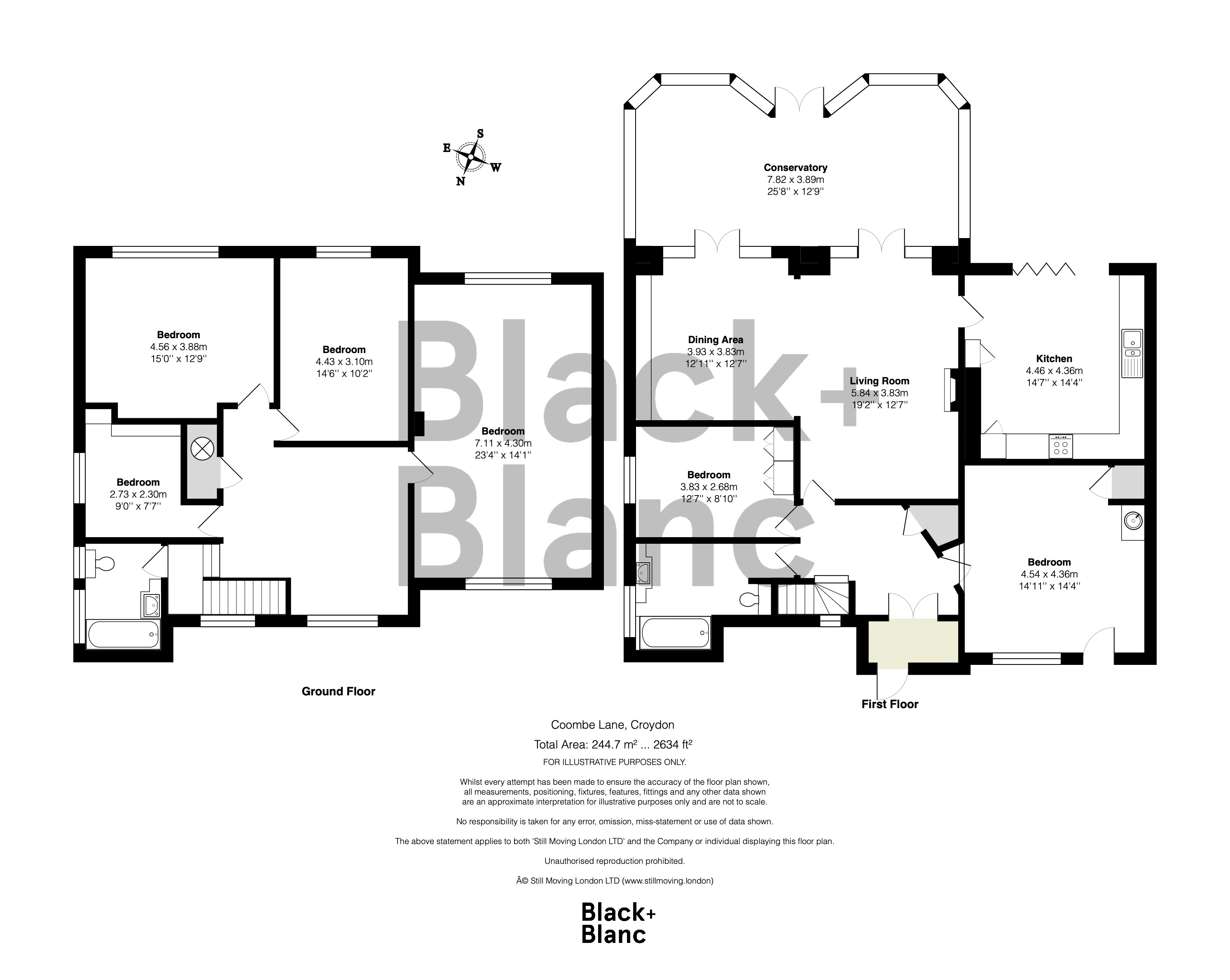 5 bed house for sale in Coombe Lane - Property Floorplan
