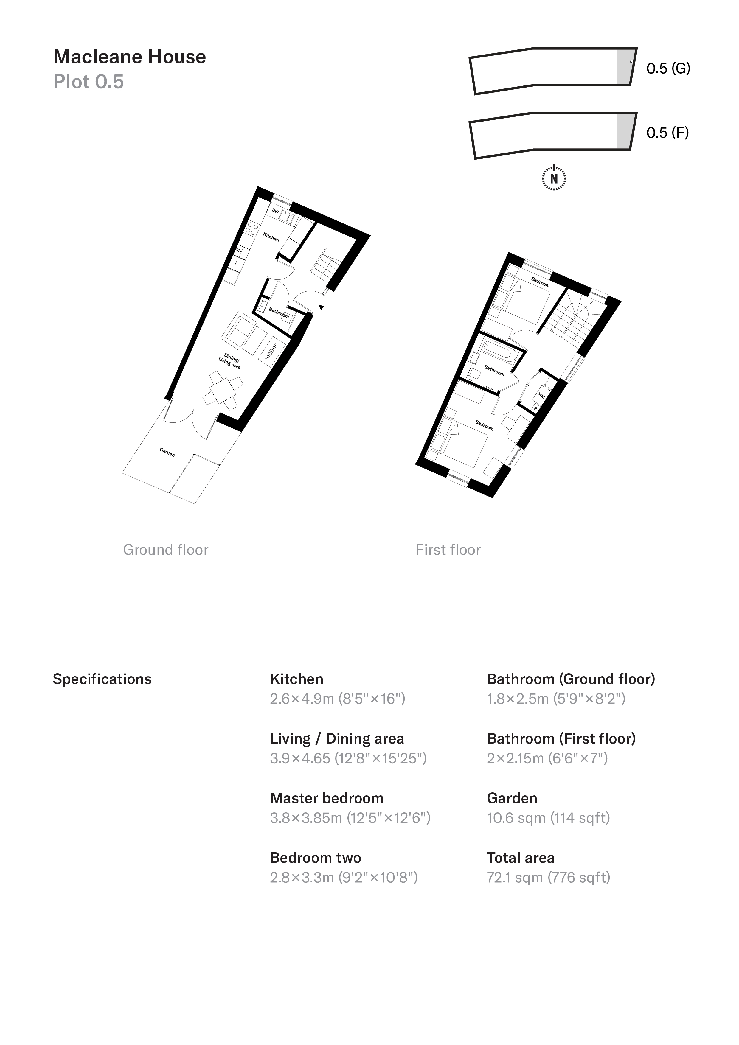 2 bed maisonette for sale in Drummond Road, Croydon - Property Floorplan