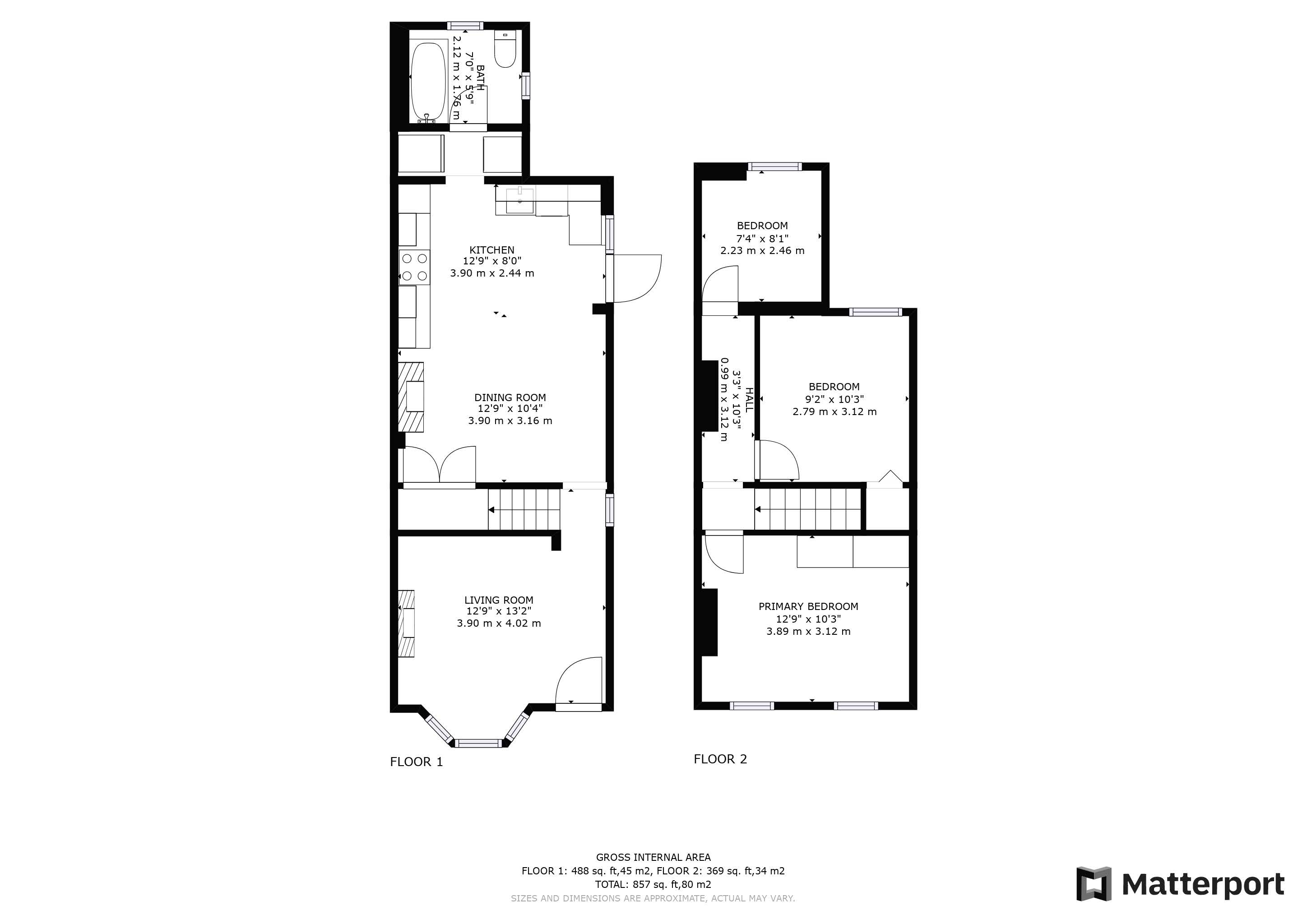 3 bed house to rent in Exeter Road - Property Floorplan