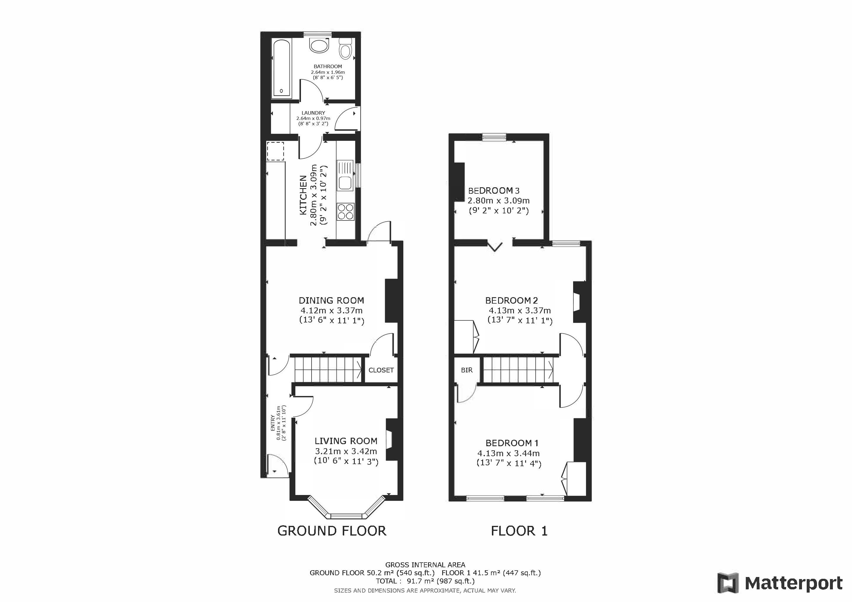 3 bed house for sale in Dominion Road - Property Floorplan