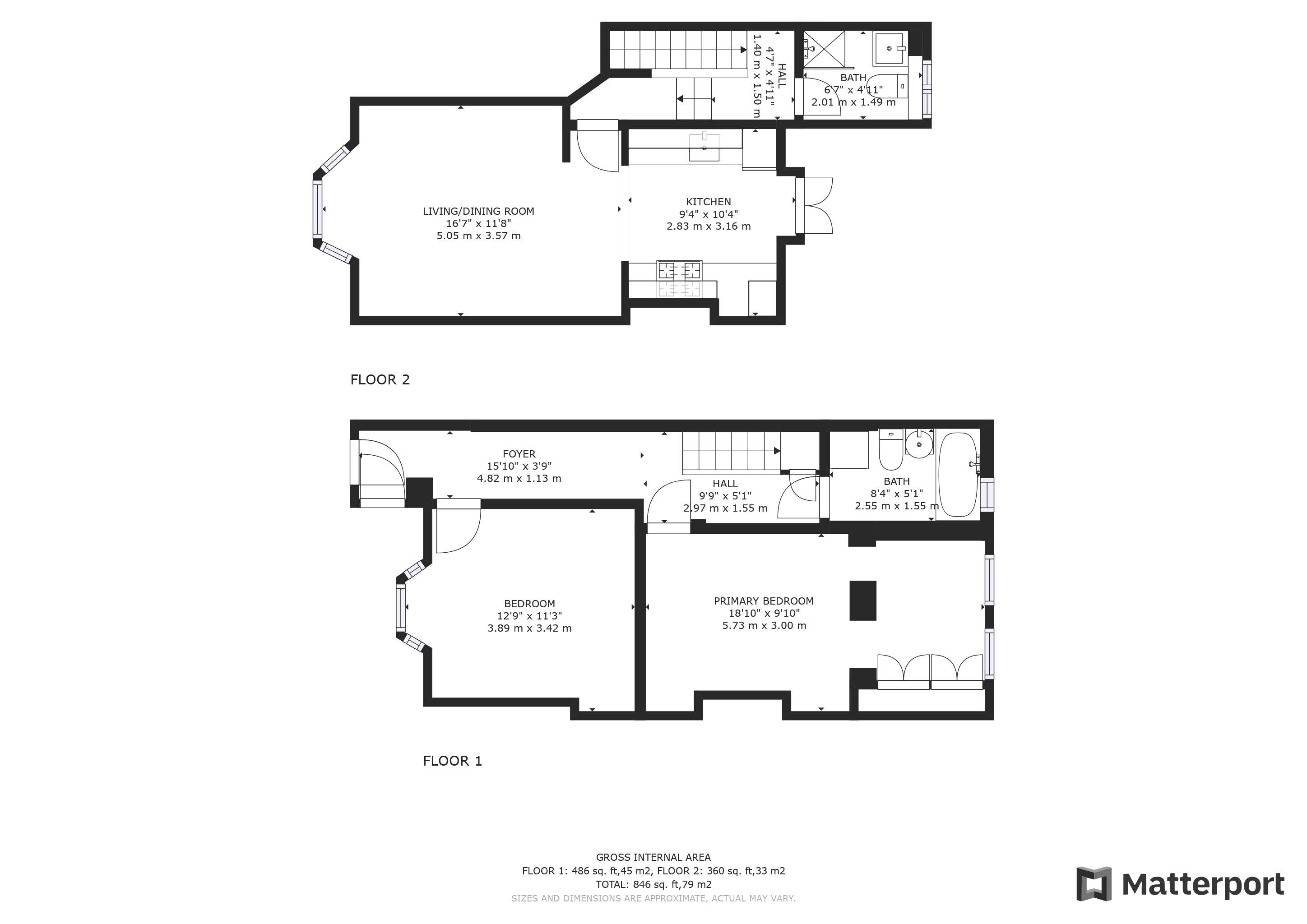 2 bed apartment for sale in Dagnall Park, Selhurst - Property Floorplan