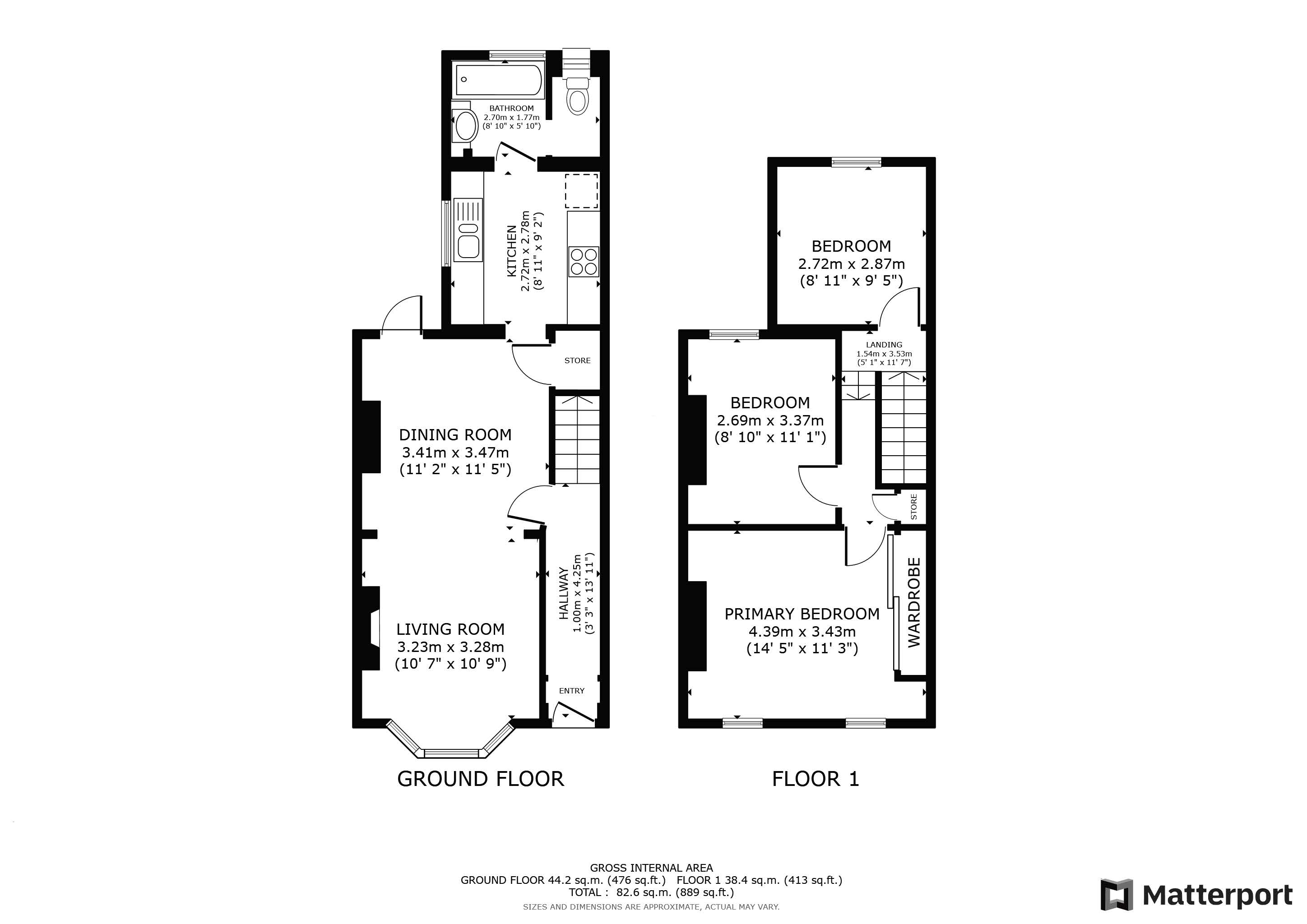 3 bed house for sale in Dalmally Road - Property Floorplan