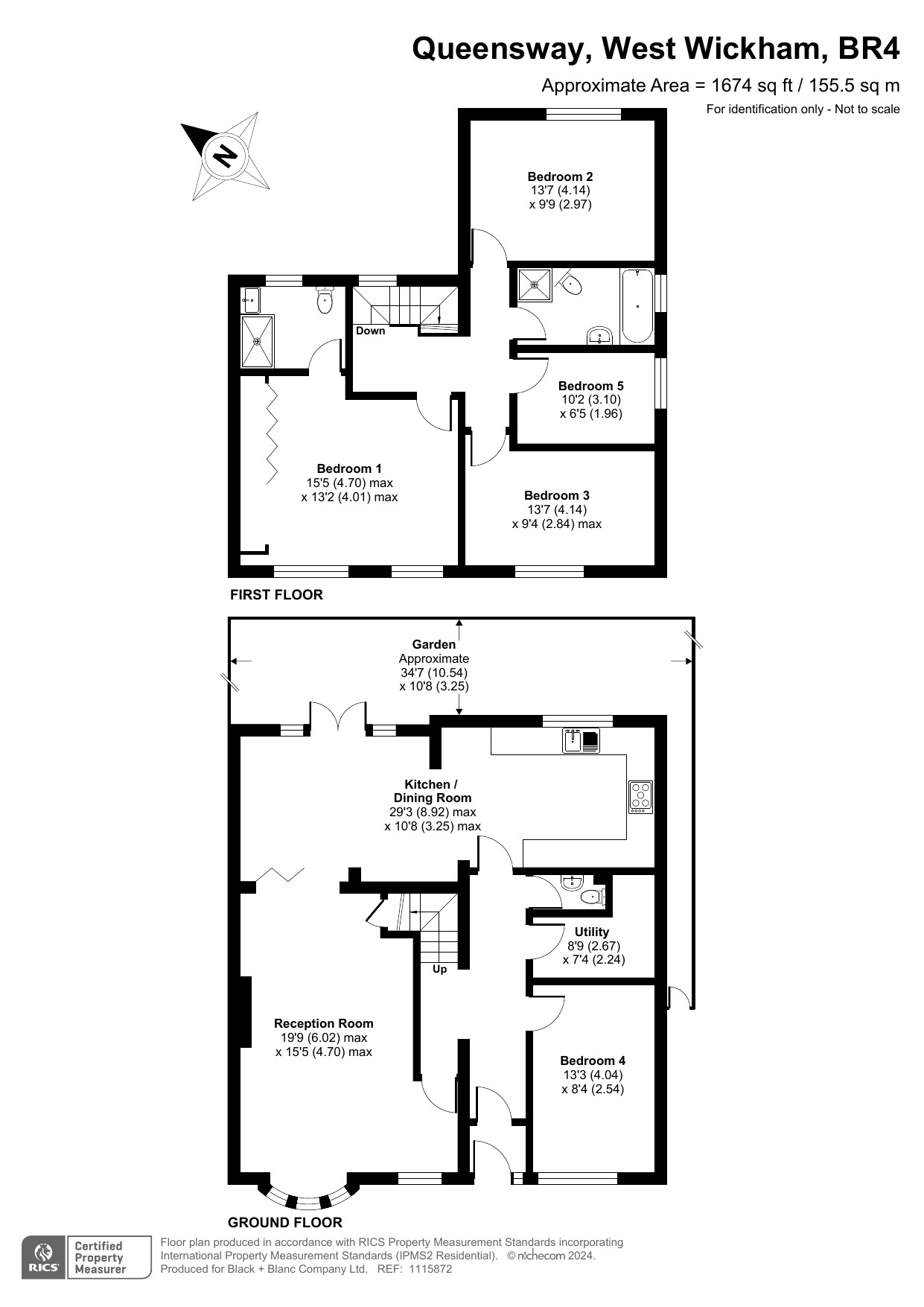 5 bed house for sale in Queensway - Property Floorplan